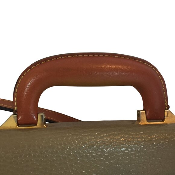 VTG Dooney & Bourke Womens Olive Green All-Weather Leather Messenger Bag - Picture 8 of 14